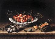 MOILLON, Louise Cup of Cherries and Melon sg Sweden oil painting reproduction